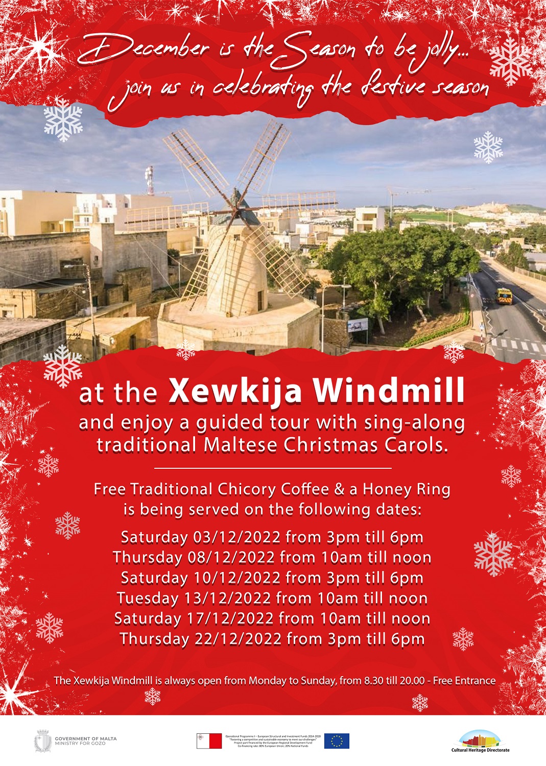 Christmas at the Xewkija Windmill